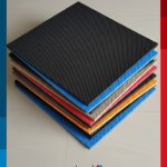EVA foam sheet with honeycomb pattern