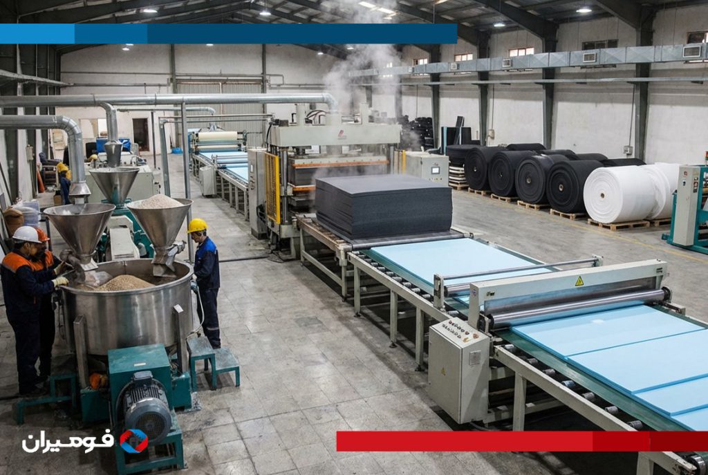 How is foam made? Foam production stages at Foamiran factory